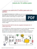 Cargador de Batería de 12 Voltios para Auto - Electrónica Unicrom