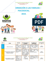 Plan de Formación Psicosocial A Las Familias 2019