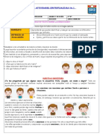 emociones comunicacion 4 to grado