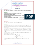 Mathematics: (Chapter - 7) (Permutations and Combinations)