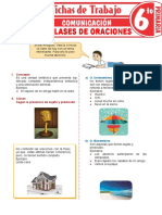 Concepto y Clases de Oraciones para Sexto Grado de Primaria