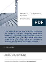 Research Problem Lecture