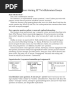 Download Advice on World Literature Essay  by Aqeel Jariwalla SN57324139 doc pdf