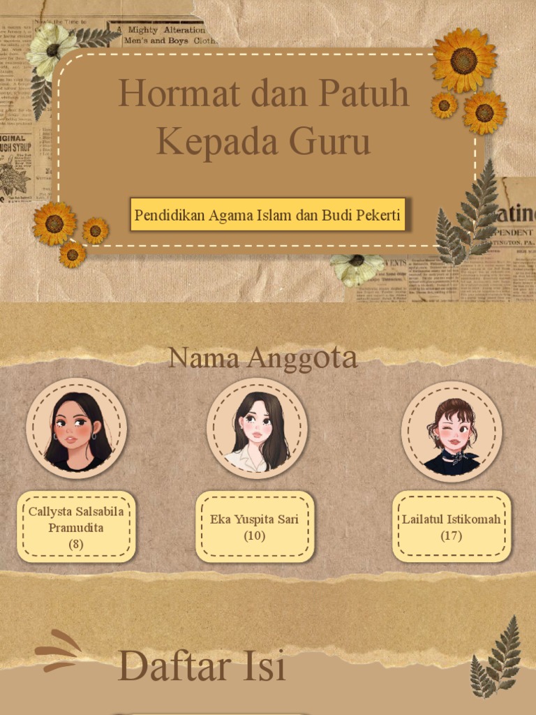 Hormat Dan Patuh Kepada Guru | PDF