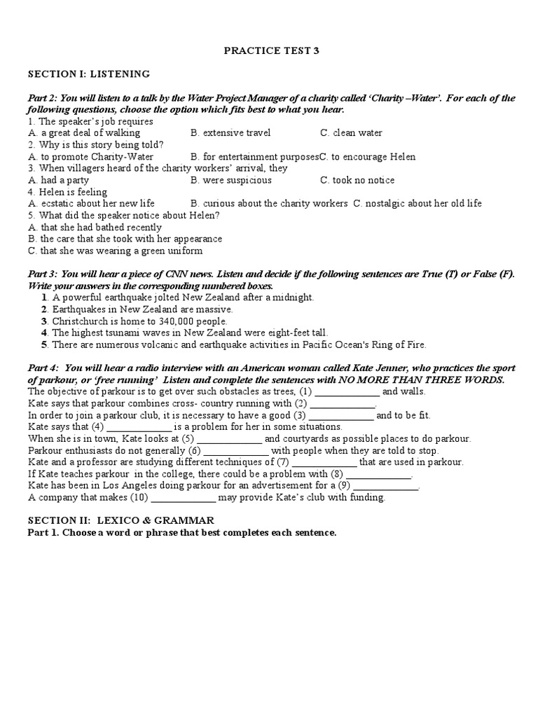 Listening Practice Test 03 : IELTS LISTENING PRACTICE TEST 2025 WITH ...