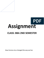 Assignment: Class: Bba 2Nd Semester