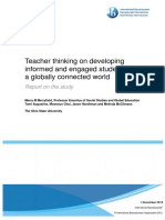 Teacher Thinking On Developing Informed and Engaged Students For A Globally Connected World