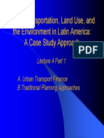 Urban Transportation, Land Use, and The Environment in Latin America: A Case Study Approach