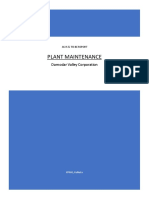 Plant Maintenance Department To Be & As Is