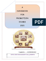 Handbook On Promotion 2021