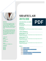 Shafiulah: Job Title Here