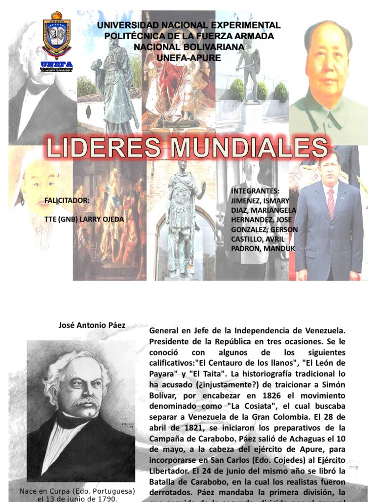 Laminas Lideres Del Mundo PDF Mao Zedong Genghis Khan