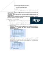 Ringkasan Materi Matematika