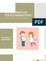 CONOCIENDO LOS TEXTOS NARRATIVOS