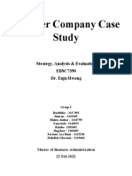 Unilever Company Case Study: Strategy, Analysis & Evaluation EBSC7390 Dr. Enju Hwang