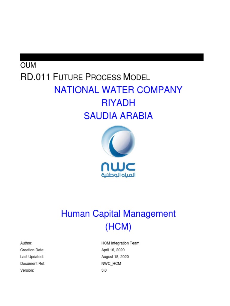 Rd-011 Future Process Model HCM v1.0 | PDF
