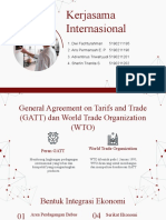 GATT, WTO, dan Integrasi Ekonomi Internasional