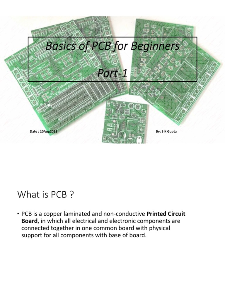 PCB Basics for Beginners: Types & Materials | PDF | Printed Circuit ...