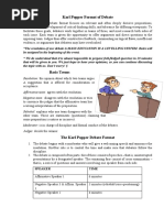 Karl Popper Format of Debate