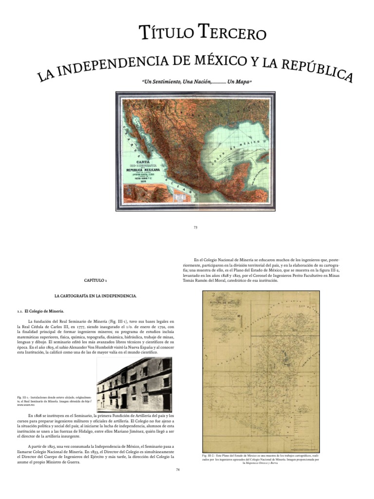 Cartografía en la Independencia de México | PDF