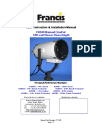 User Instruction & Installation Manual: FX380 Manual Control 500 Watt Xenon Searchlight