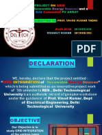 Of and A Simulation Of: Project Renewable PV Array