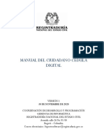 Manual Del Ciudadano - Cedula Digital