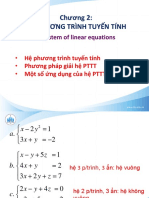 Chuong 2. Hệ Phương Trình Tuyến Tính Phan 1