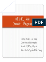 Chu de 1 - TONG QUAN - Chuong 1 - Gioi Thieu - SLIDES