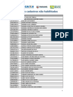 Lista Dos Cadastros Nao Habilitados