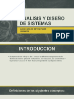 Analisis y Diseño de Sistemas