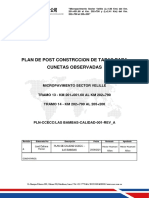 PLAN DE POST CONSTRUCCION DE CUNETAS OBSERVADAS