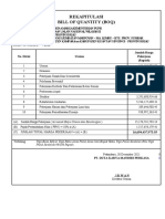 Rekapitulasi Bill of Quantity (Boq)