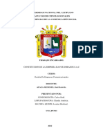 Acta de Constitución de Aprobación de Estatuto. FINAL