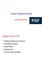 Linear Programming: Simplex Method