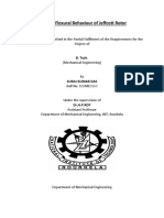 Study of Flexural Behaviour of Jeffcott Rotor: B. Tech