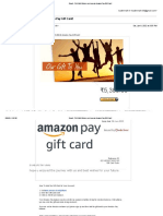 Amazon Pay Gift Card Received