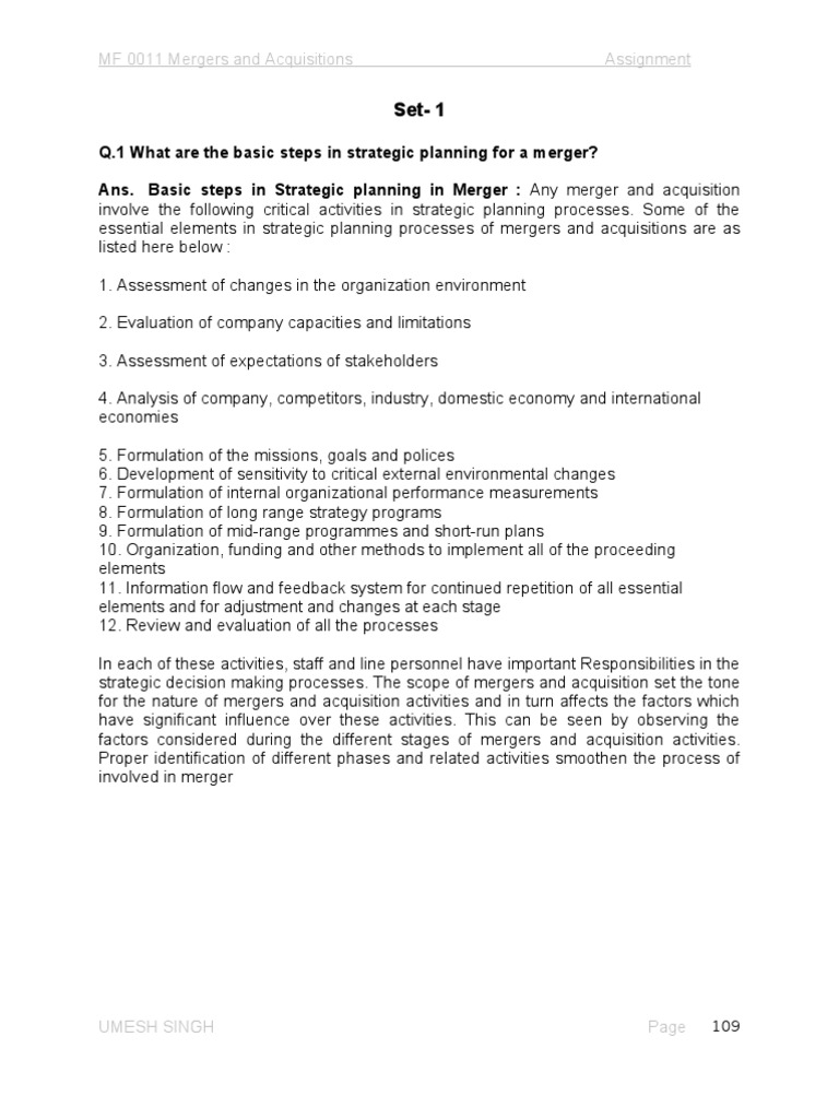 Mergers and Acquisitions Strategies Guide | PDF | Mergers And ...