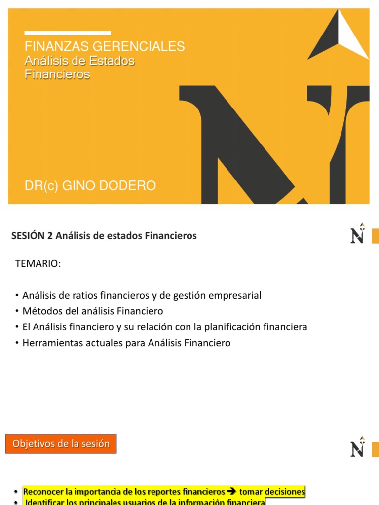 Análisis de Estados Financieros y Ratios | PDF | Ratio financiero ...