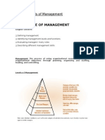 Fundamentals of Management Chapter 1: Defining Management Functions and Roles