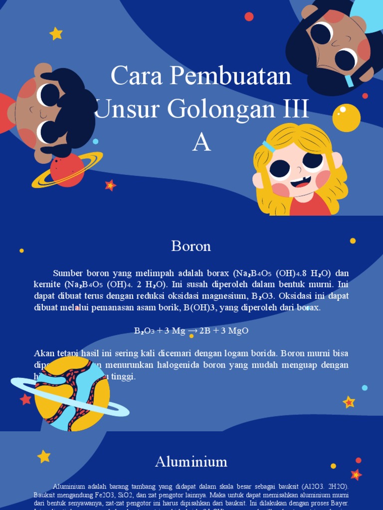 Cara pembuatan unsur golongan iii a pdf