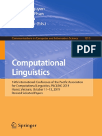 (Communications in Computer and Information Science (1215) (Book 1215)) Le-Minh Nguyen (Editor), Xuan-Hieu Phan (Editor), Kôiti Hasida (Editor), Satoshi Tojo (Editor) - Computational Linguistics_ 16th