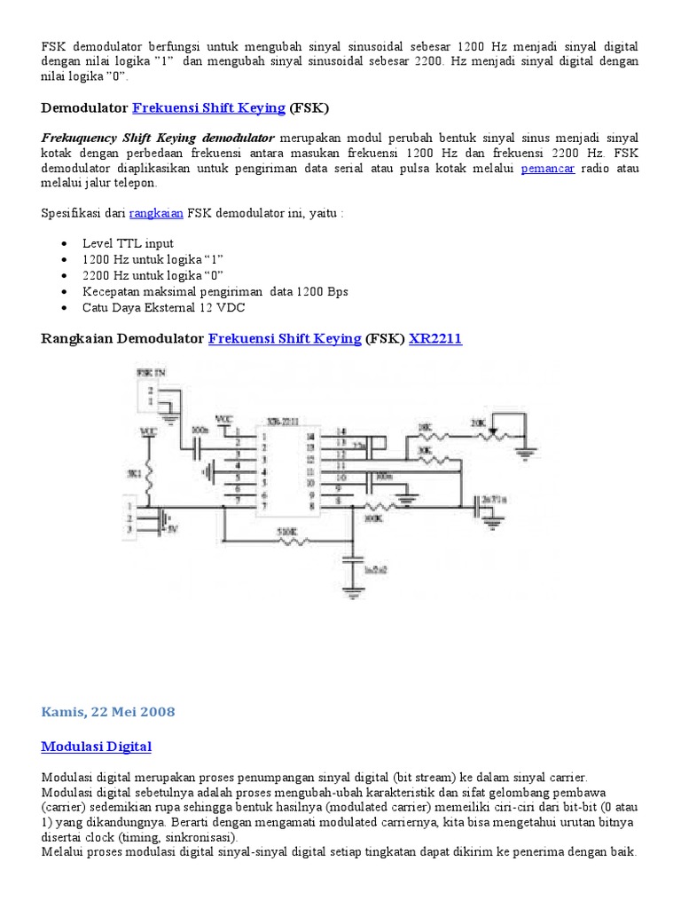 FSK Demodulator | PDF | Sains & Matematika