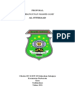 Contoh Proposal Pembangunan Mesjid