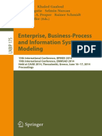 Enterprise, Business-Process and Information Systems Modeling