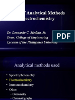 Review of Analytical Methods Part 2: Electrochemistry