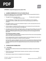 Appendix - Sample Emergency Evacuation Plan - 3