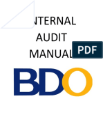 BDO Internal Audit Manual Summary