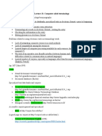 Lecture 11 Computer Aided Terminology Lecture Notes