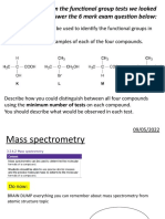 Use Your Notes From The Functional Group Tests We Looked at Last Lesson To Answer The 6 Mark Exam Question Below